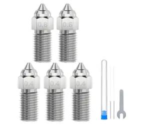 ELEGOO Düsenset für Neptune 4/4 Pro / Düsenset / Gehärteter Stahl / 0,4-0,8 mm / 5-teilig
