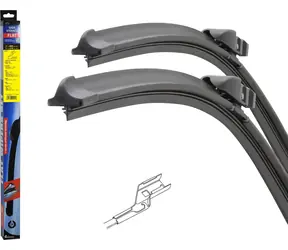 Compass Flachwischer-Set (Würfel) 660+410 mm / Scheibenwischer-Set / Flach / Würfelmontage / Fahrer- und Beifahrerseite