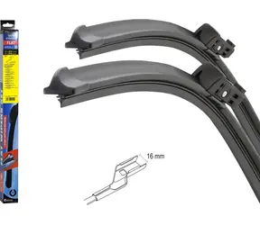 Compass Flachwischer-Set (CUBE16) 610+610 mm / Flachwischer / Fahrer- und Beifahrerseite / VW T5/T6, Amarok
