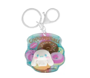 BLUE SKY STUDIOS Sanrio Cinnamoroll 3D-Schlüsselanhänger / Schlüsselanhänger / Acryl / Karabiner
