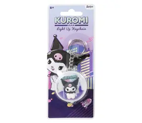 BLUESKY Kuromi Leucht-Schlüsselanhänger / Schlüsselanhänger / Lizenziertes Sanrio-Motiv
