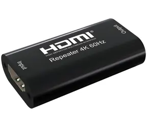 Techly IDATA-HDMI2-RIP4KT Schwarz / HDMI-Repeater / HDMI 2.0 / 4096 x 2160 Pixel / bis zu 40 m / HDCP