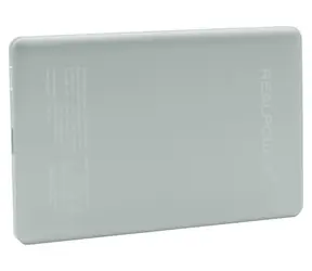 RealPower PB-5000 MAG Ultra Slim silber / Powerbank / 5000 mAh / MagSafe 15W / USB-C PD
