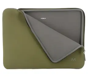 Mobilis Skin Sleeve Laptoptasche 12,5-14 Zoll, Khaki & Grau / Laptoptasche / Neopren / bis zu 14,2 Zoll