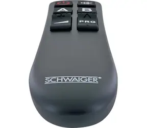 Schwaiger Universalfernbedienung 2-in-1 / Fernbedienung / 8 Tasten / Infrarot-Funkfernbedienung / für 2 Geräte