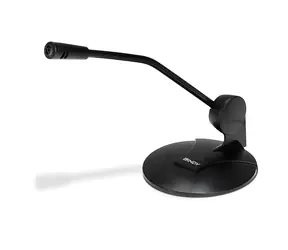 Lindy Tischmikrofon 3,5 mm, schwarz / Mikrofon / Konferenzmikrofon / 3,5-mm-Klinkenstecker / 1,6 m Kabel