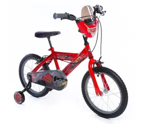 HUFFY Kinderfahrrad 16" Disney Cars 21781W schwarz-rot / Stützräder / Handbremse / ab 5 Jahren