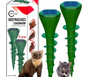 Carruzzo Solar-Maulwurfvertreiber, 2 Stück / Schädlingsbekämpfungsmittel / Solar / Garten