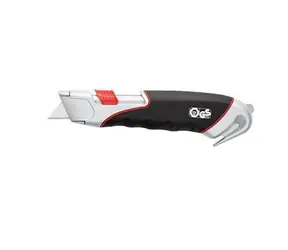 WEDO SAFETY ALU / Sicherheitsmesser / Aluminiumgehäuse / einziehbare Klinge / 3 Ersatzklingen