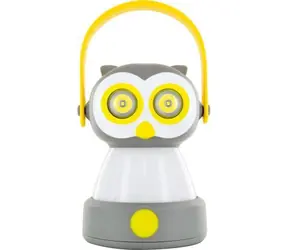 Schwaiger LED-Taschenlampe Eule weiß / Taschenlampe / 100 lm / 2 Leuchtmodi / 3x AA / 10 Std. Batterielaufzeit