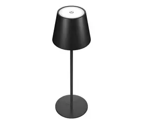 RealPower TableLight 360 schwarz / LED-Tischleuchte / wiederaufladbar / dimmbar / 3000-5000K / IP44