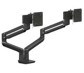 Fellowes TALLO 2 Monitorarme nebeneinander, schwarz / Monitorhalterung / bis zu 40 Zoll / Tragkraft 9 kg / Gasdruckfeder