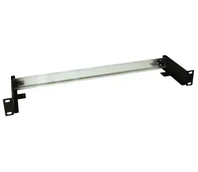 Solarix RAIL-1U-DIN schwarz / DIN-Schiene / für 19"-Rack / 1U / RAL 9005