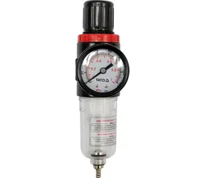 YATO YT-2382 / Luftdruckregler / G 1/4" / max. 0,93 MPa / mit Wasserabscheider