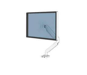 Fellowes Platinum Serie, weiß / Monitorhalterung / 1 Arm / bis zu 40 Zoll / Tragkraft 8 kg / USB 3.2