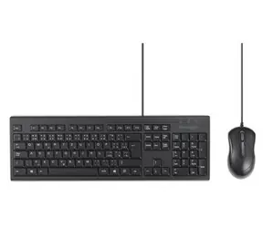 Kensington KM100 EQ / Kabelgebundenes Tastatur- und Maus-Set / Flüssigkeitsbeständig / USB