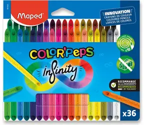 Maped Color'Peps Infinity / Buntstifte / 36 Farben / holzfrei / dreieckig / kein Beschneiden