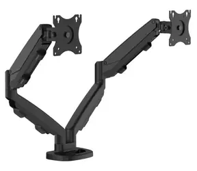 Fellowes EPPA schwarz / Monitorhalterung / 2 Arme nebeneinander / Tragfähigkeit 8 kg/Arm / Max. 39 Zoll