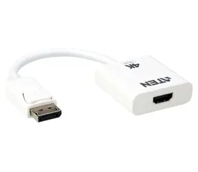 Aten VC986B / Adapter / DisplayPort auf HDMI 2.0 / Echtes 4K 60Hz / Weiß