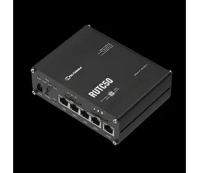 Teltonika RUTC50 / Industrierouter / 5G / 4G (LTE) / 3G / Wi-Fi 6 / 5x RJ-45 / Dual-SIM
