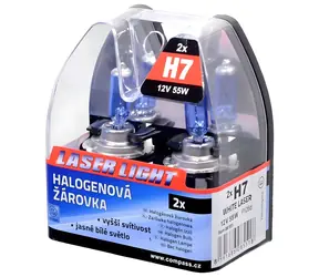 Compass H7 Weißlaser (08551) / Autolampe / 12 V / 55 W / PX26d / 2 Stück