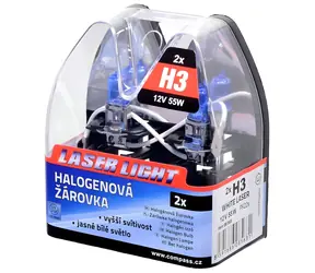 Compass H3 Weißlaser-Autolampe / 12 V / 55 W / 22er-Packung / 2 Stück