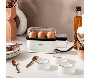 Krups EG 234115 Ovomat Trio schwarz / Eierkocher / 300 W / Tastensteuerung