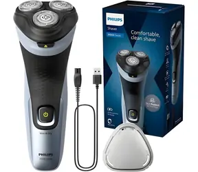 Philips X3063/00 schwarz / Rotationsrasierer / NiMH-Akku / 45 Minuten Betriebsdauer / Schnellladung