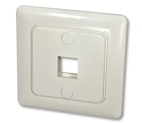 Lindy -Einbaudose für Keystone-Modul weiß / Steckdose / Wandmontage / DE-Standard / 81 × 81 mm