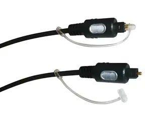 Schwaiger optisches Toslink-Kabel schwarz / Optisches Audiokabel / Toslink-Toslink / vergoldete Stecker / 1,5 m