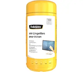Fellowes Bildschirmreinigungstücher / Reinigungstücher / 100 Stück / LCD/TFT/Plasma