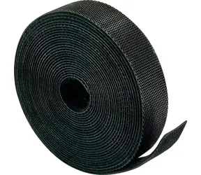 Schwaiger Klettband schwarz / Kabelmanagement / 12 mm / 2 mm / 3 m