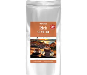 4Swiss Rich Crema 1 kg / Kaffeebohnen / frisch geröstet