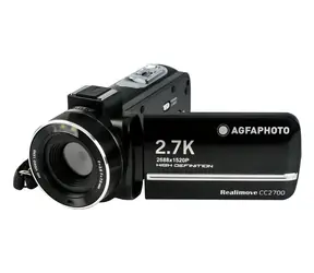 AGFAPHOTO Realimove CC2700 schwarz / Digitale Videokamera / 2,7K / 18-facher Zoom / 24 MP / SD