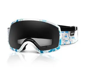 Spokey RADIUM weiß-blaue Skibrille