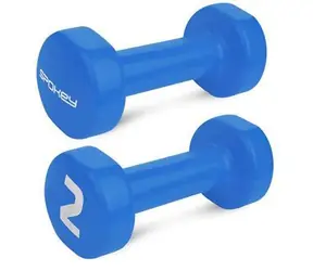 Spokey SHAPE blau / Vinyl-Hantelset / 2 kg