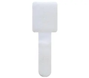 Schwaiger Klett Wandklemme weiß / Kabelklemme / 90 x 12 x 2 mm / 10 Stück.