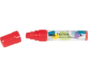 KREUL Acrylmarker Triton XXL Kirschrot / Keilspitze / Acrylfarbe auf Wasserbasis