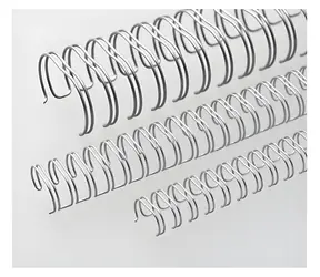 EuroSupplies Metall-Binderücken 3/1" 8 mm silber / Binderücken / 100 Stück / 36-50 Blatt 80 g Papier