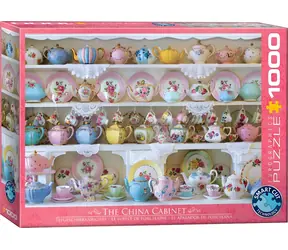 EUROGRAPHICS Puzzle-Regal mit chinesischem Porzellan / 1000 Teile / 68 x 48 cm
