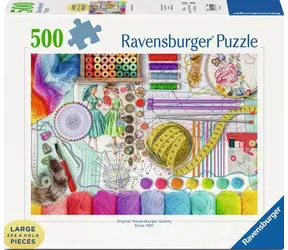 Ravensburger Puzzle Nähecke XXL / 500 Teile / 70 × 50 cm