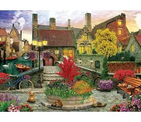 EUROGRAPHICS Puzzle Leben in der Altstadt / 1000 Teile / 68 x 48 cm
