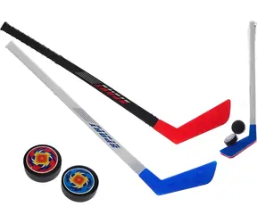 Orion Hockeyschläger-Set mit Pucks / 2 Hockeyschläger + 2 Pucks / 57 cm / Kunststoff