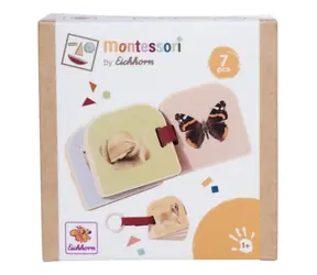 Simba Montessori Mein erstes Buch / Holzbuch / 6 Seiten / ab 1 Jahr