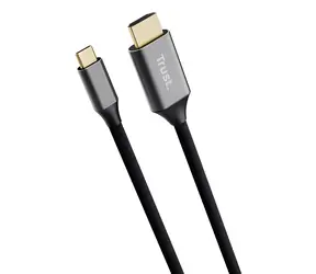 Trust Calyx USB-C zu HDMI schwarz / Adapter / 2 m / 4K (3840×2160)