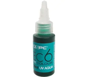 XSPC EC6 ReColour Farbstoff UV-Cyan / Kühlmittelfarbstoff / Konzentrat / UV-reaktiv / 30 ml