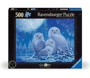 Ravensburger Leuchtendes Puzzle Eulen bei Mondaufgang / 500 Teile / 49 × 36 cm