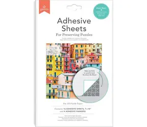 Galison Klebefolie für Puzzles / 16 Blatt / 17,8 x 25,4 cm / für 2000 Teile