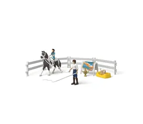 Schleich Horse Club Voltigierset Kim / Spielset mit Figuren / ab 4 Jahren / Kunststoff