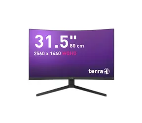 31,5" TERRA 3285W HA Schwarz / Monitor / VA / QHD / 180Hz / Gebogen / HDMI / DP / USB-C
